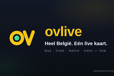 Live map of public transport in Belgium