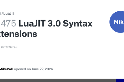 LuaJIT 3.0 proposed syntax extensions