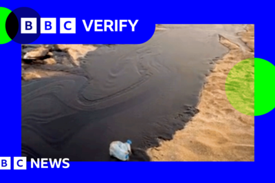Major oil slick washes up on Iran coast after Hormuz ship strike