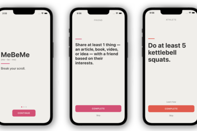 MeBeMe’s new ‘interrupter’ app helps you become your best self instead of doomscrolling 