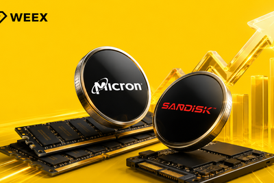 Memory Chip “Supercycle” Sends Micron and SanDisk Soaring in 2026. WEEX Opens the Trade to Everyone Through Tokenized Stocks