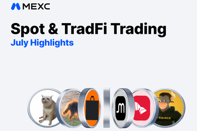 MEXC’s July Highlights: Stock Futures Volume up 111%, Tokenized Equities Take 62% of TradFi Spot