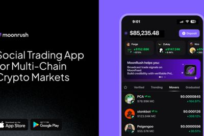 MoonRush Launches Social Trading App Combining On-Chain Market Discovery and AI-Powered Risk Protection