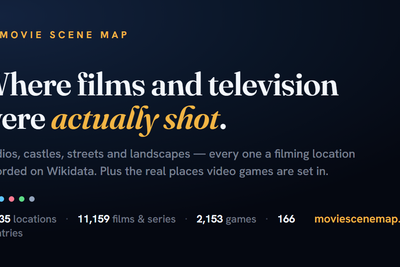 Movie Scene Map – 13,312 films, series, games, anime and manga