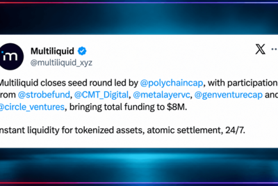 Multiliquid Raises $8M to Challenge Slow Settlement on Wall Street