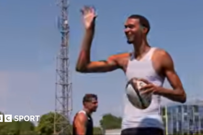 NBA star Wembanyama trains with French rugby club