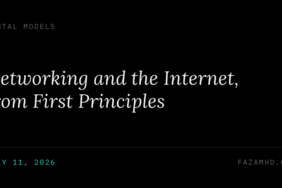 Networking and the Internet, from First Principles