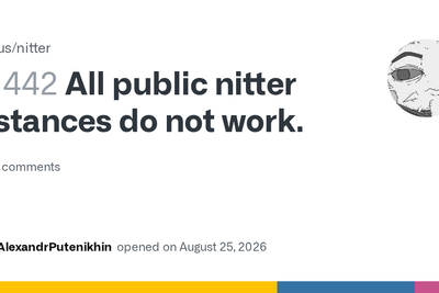 Nitter project received cease and desist