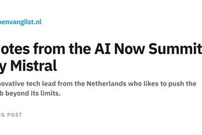 Notes from the Mistral AI Now Summit in Paris