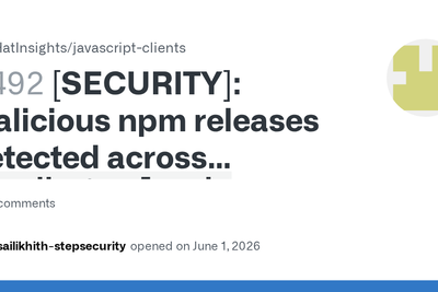 NPM packages from RedHat have been compromised