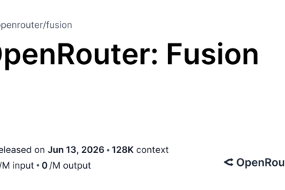 Openrouter Fusion API