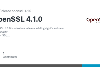 OpenSSL 4.1.0
