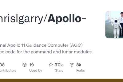 Original Apollo 11 Guidance Computer source code for command and lunar modules