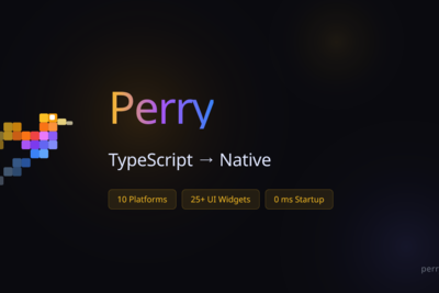 Perry Compiles TypeScript directly to executables using SWC and LLVM