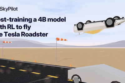 Post-training 4B model with RL to fly Tesla Roadster 21% better than GPT-6 Astra