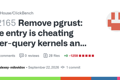 Remove pgrust: the entry is cheating