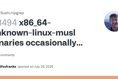 RipGrep musl binaries occasionally segfault during very-large searches