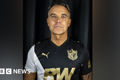 Robbie Williams named Port Vale shirt sponsor
