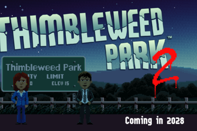 Ron Gilbert started production on Thimbleweed Park 2