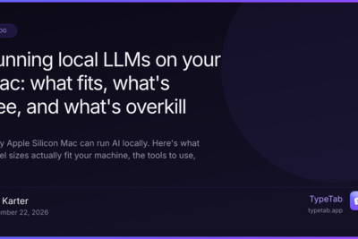 Running local LLMs on your Mac: what fits, what's free, and what's overkill