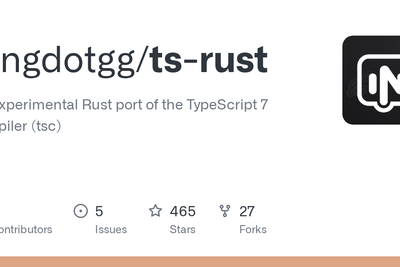 Rust Port of TypeScript (Tsc)