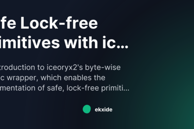 Safe Lock-free Primitives with iceoryx2's ByteAtomic