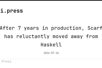 Scarf has moved away from Haskell