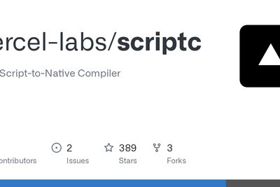 Scriptc by Vercel: TypeScript-to-Native compiler, no JavaScript engine in binary