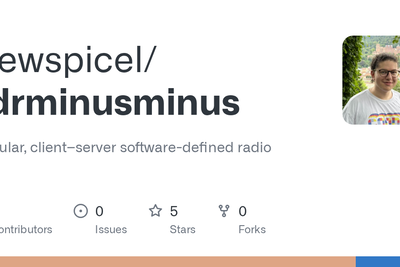 SDR–; open source SDR with a patchable signal graph, Rust DSP, web UI
