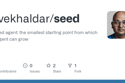 Seed: Minimal, self-modifying agent harness