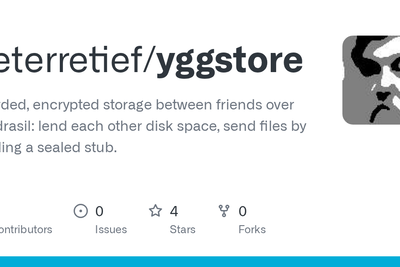 Sharded, encrypted storage between friends over Yggdrasil