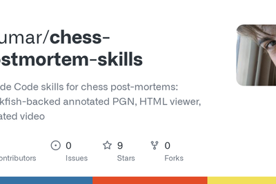 Show HN: A Claude Code skill to analyze your chess games