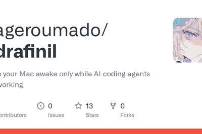 Show HN: Adrafinil – keep a lid-closed Mac awake only while agents work