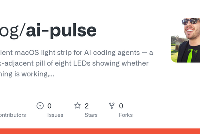 Show HN: AI Pulse a fake LED strip beside the macOS Dock that shows agent status