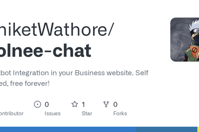 Show HN: Bolnee-Chat – Self Hosted Chatbot Integration in Your Business Website