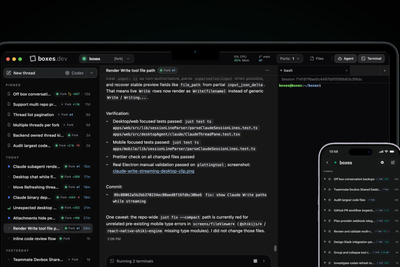Show HN: Boxes.dev: ditch localhost; run Claude Code and Codex in the cloud
