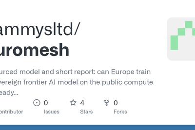Show HN: Can Europe train a frontier AI model on the compute it owns?