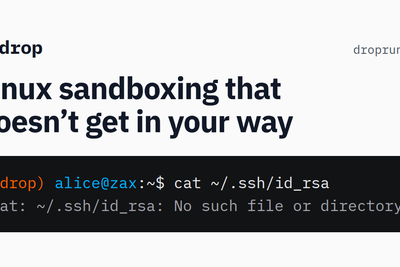 Show HN: Drop – a rootless Linux sandbox with gVisor support