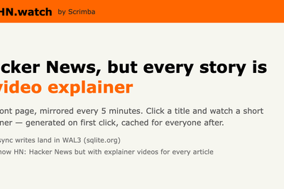 Show HN: HN.watch – Videos of all Hacker News posts