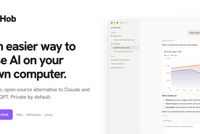 Show HN: Hob - Open-source, on device alternative to Claude Cowork and ChatGPT