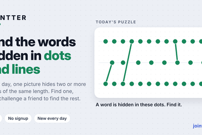 Show HN: Jointter – A daily word puzzle using dots and lines