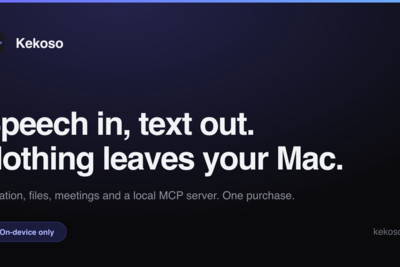 Show HN: Kekoso – On-device dictation and transcription for macOS