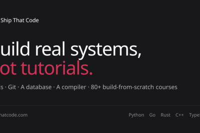 Show HN: Learn by rebuilding Redis, Git, a database from scratch