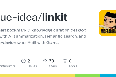 Show HN: Linkit – AI bookmark manager, 100% free and open source