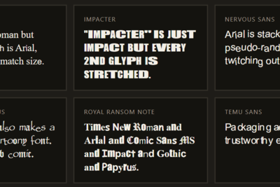 Show HN: Make cursed fonts like Times New Bastard