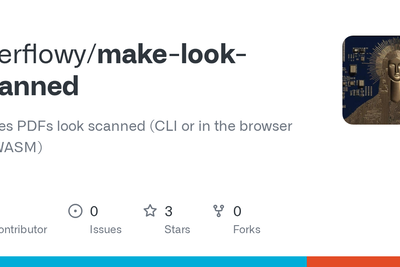 Show HN: Make PDFs look scanned (CLI or in the browser via WASM)