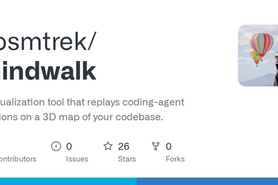 Show HN: Mindwalk – Replay coding-agent sessions on a 3D map of your codebase