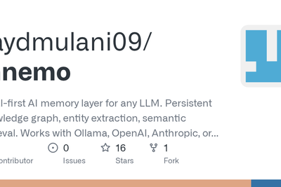 Show HN: Mnemo – local-first AI memory layer for any LLM (Rust, SQLite,petgraph)