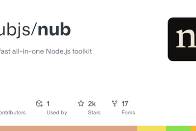 Show HN: Nub – A Bun-like all-in-one toolkit for Node.js