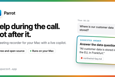 Show HN: Parrot – Open-Source Smart Meeting Recorder with Co-Pilot on Mac
